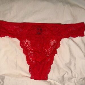 Fashion Nova Red Lace Panties